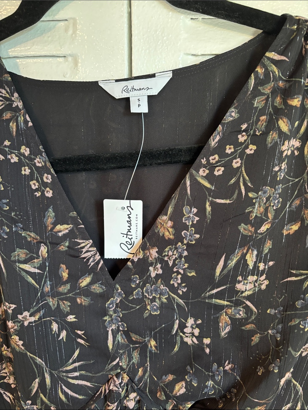 Reitmans Floral Sheer Mini Dress Size S New With Tags Romantic Chic - Picture 3 of 11